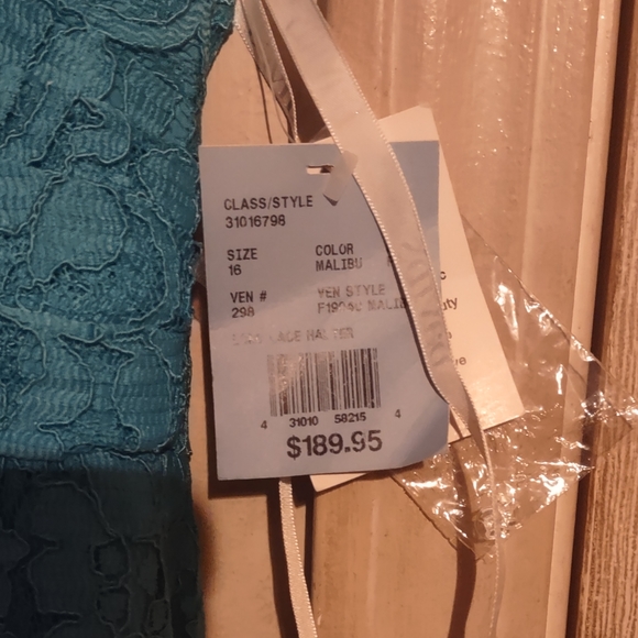 Blue bridesmaid dress. - Picture 2 of 2